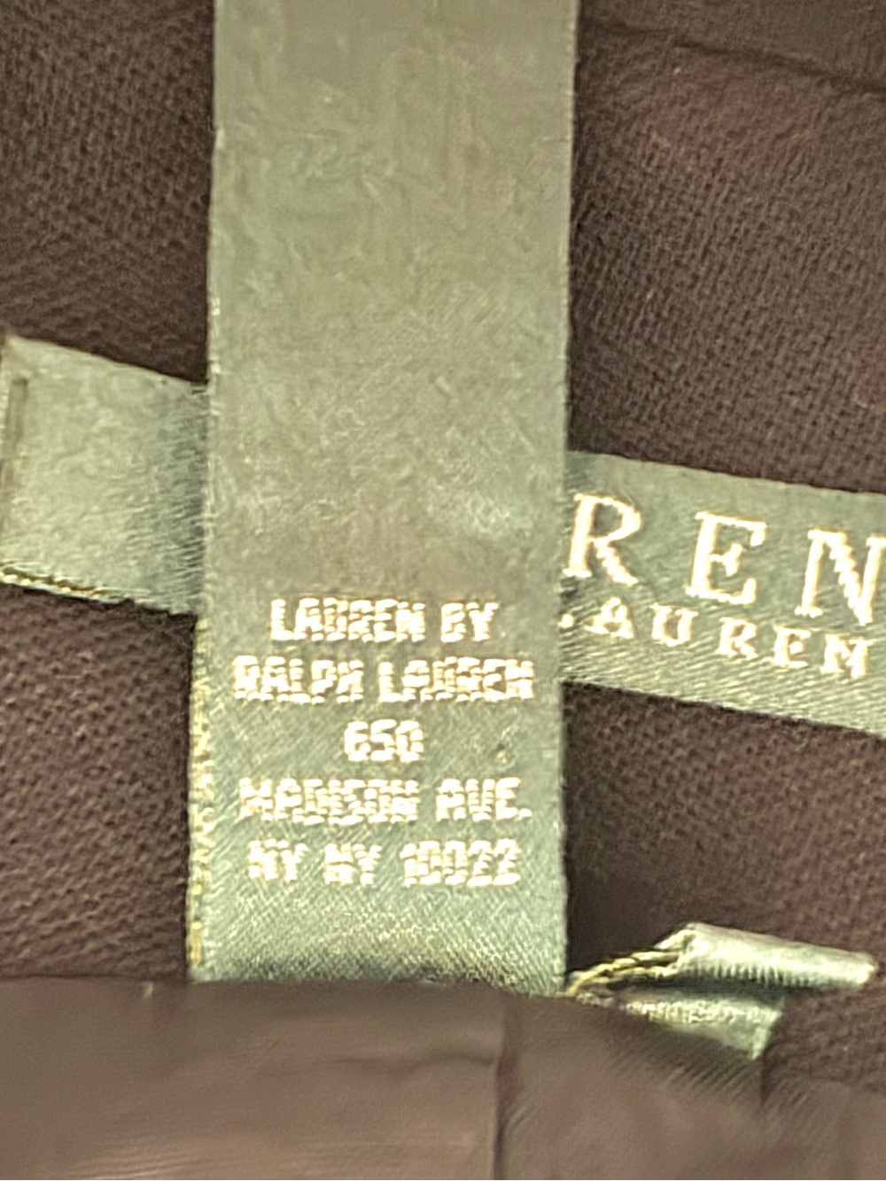 Lauren by Ralph Lauren 100% Wool Navy Blazer with Gold Crest Patch - Picture 4 of 4